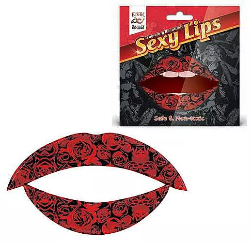 Lip Tattoo Алая роза