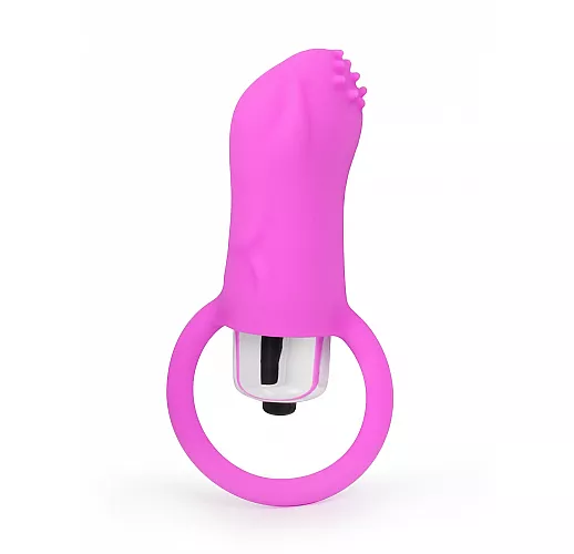 Нежно-розовый силиконовый вибростимулятор Cosmo Dream с «шипиками» для эрогенных зон - 5,4 см.