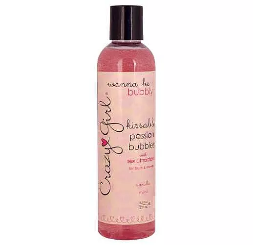 Съедобный гель для душа с феромонами PASSION BUBBLES с ароматом ванили и мяты - 237 мл.