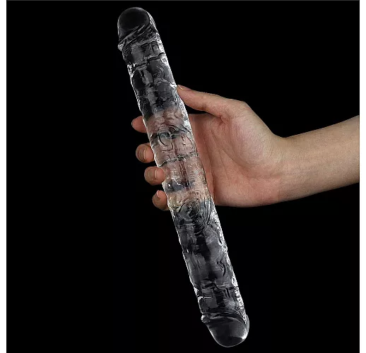 Прозрачный двусторонний фаллоимитатор Flawless Clear Double Dildo - 30 см.