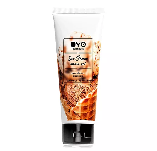 Ароматизированный лубрикант на водной основе Oyo "Ice-Cream Aroma Gel" c ароматом пломбира - 75 мл.