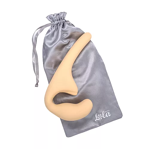 Бежевый силиконовый безремневой страпон Seduction Beige с клиторальным отростком - 20,5 см. Бежевый силиконовый безремневой страпон Seduction Beige с клиторальным отростком - 20,5 см.