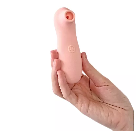 Вакуумно-волновой стимулятор клитора Take it Easy "Fay Peach" из силикона, 10 режимов, IPX7, USB