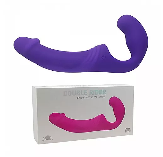 Фиолетовый безремневой вибрострапон - 21,5 см.