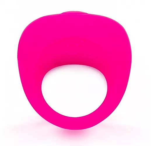 Розовое эрекционное кольцо с вибрацией