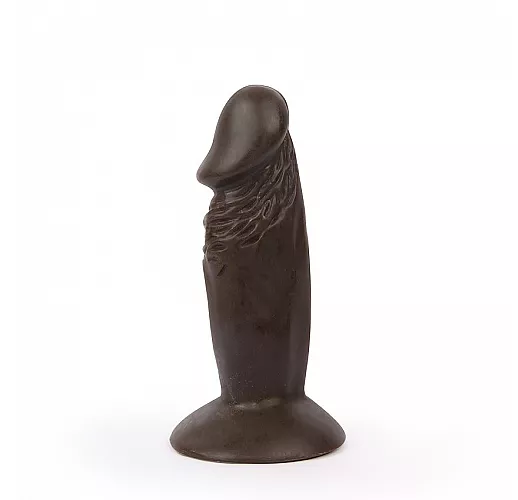 Реалистичный коричневый анальный фаллоимитатор Erowoman на присоске