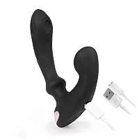 Вибромассажёр простаты SE "Pulse" с 9 режимами вибрации и пульсации, пульт ДУ, IPX6, USB - 14,5 см.