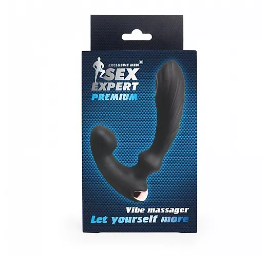 Вибромассажёр простаты SE "Pulse" с 9 режимами вибрации и пульсации, пульт ДУ, IPX6, USB - 14,5 см.