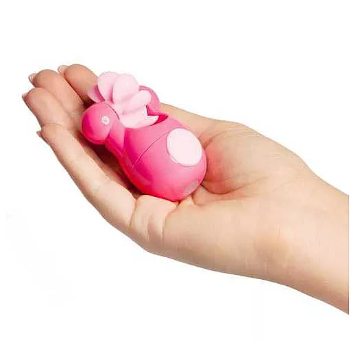 Розовый клиторальный стимулятор Sqweel Go Pink