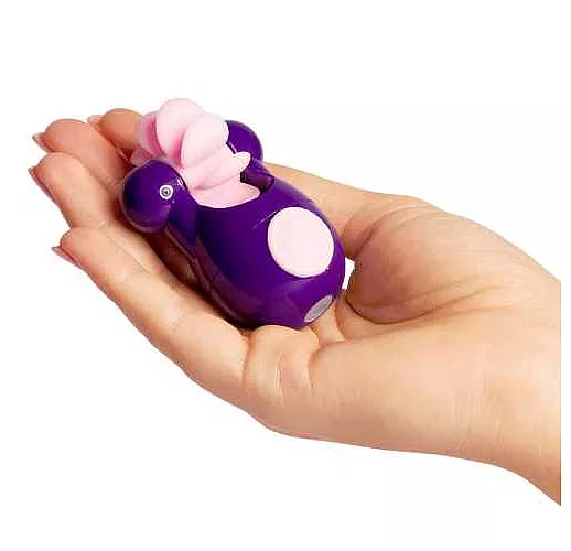 Фиолетовый клиторальный вибростимулятор Sqweel Go Purple