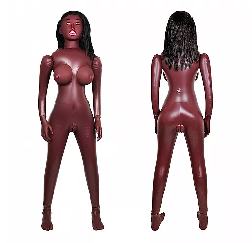 Секс-кукла Pretty Doll "Lionella" с вибрацией, 3 любовными отверстиями, ручками и ножками - 150 см.