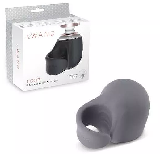 Серая насадка LOOP на массажер Le Wand для фаллостимуляции