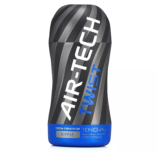 Большой мастурбатор Tenga "Air-Tech Twist Ripple" с нежным рельефом и регулируемой степенью сжатия