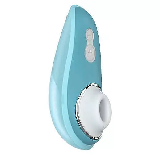 Голубой бесконтактный клиторальный стимулятор Womanizer Liberty