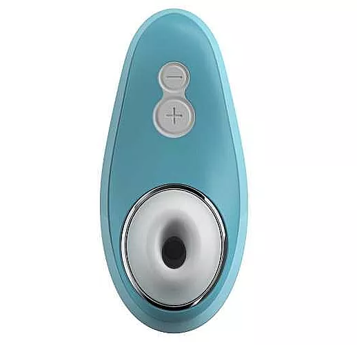 Голубой бесконтактный клиторальный стимулятор Womanizer Liberty