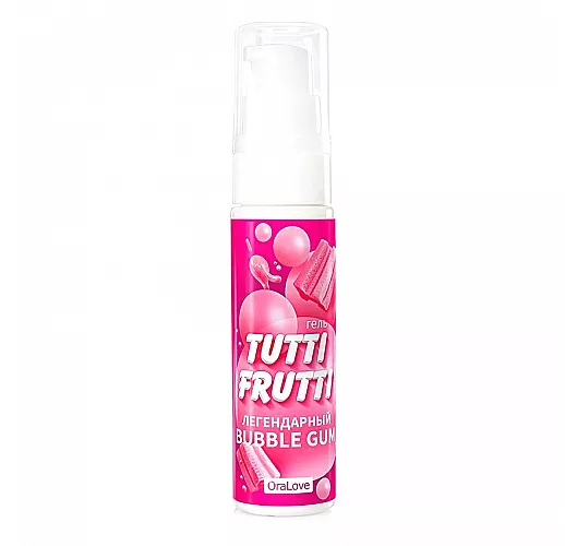Оральный гель-смазка Tutti-frutti "Bubble Gum" со вкусом легендарной жвачки - 30 гр.
