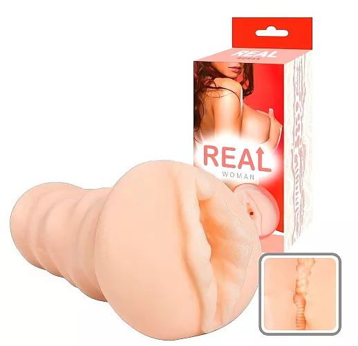 Большой ультра-реалистик мастурбатор Real Woman "Рыжая" с богатым внутренним рельефом