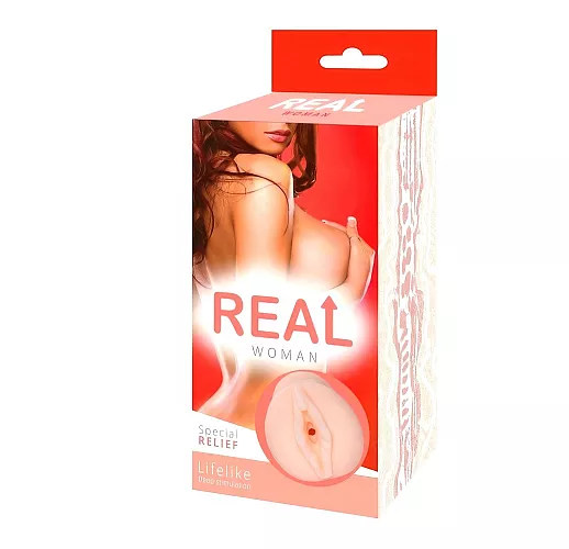 Большой ультра-реалистик мастурбатор Real Woman "Рыжая" с богатым внутренним рельефом