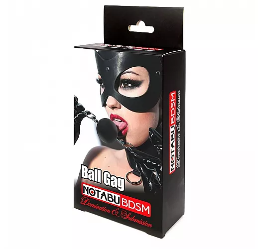 Cиликоновый кляп-шарик Notabu "Ball Gag Molten" чёрного цвета, на регулируемом ремешке Cиликоновый кляп-шарик Notabu "Ball Gag Molten" чёрного цвета, на регулируемом ремешке