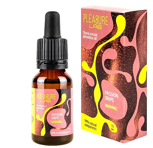 «Жидкий вибратор» с Афродизиаком P. L. Passion Drips "Warming" для усиления возбуждения - 15 мл.