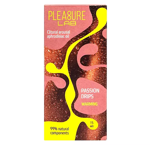 «Жидкий вибратор» с Афродизиаком P. L. Passion Drips "Warming" для усиления возбуждения - 15 мл.