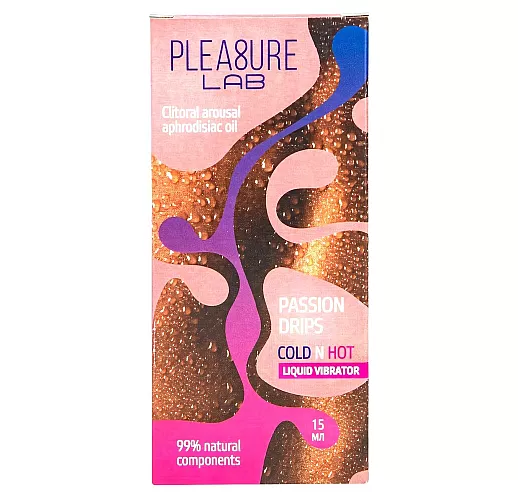 «Жидкий вибратор» с Афродизиаком P. L. Passion Drips "Cold & Hot" для усиления возбуждения - 15 мл.