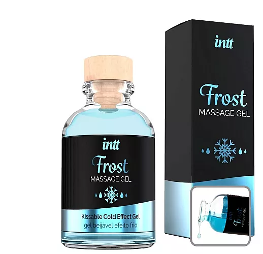 Съедобный массажный гель intt "Frost" со вкусом мяты и охлаждающим эффектом - 30 мл.