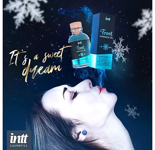 Съедобный массажный гель intt "Frost" со вкусом мяты и охлаждающим эффектом - 30 мл.