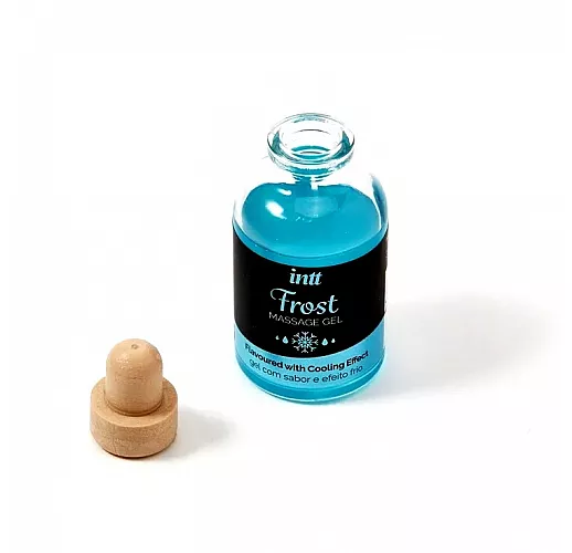 Съедобный массажный гель intt "Frost" со вкусом мяты и охлаждающим эффектом - 30 мл.
