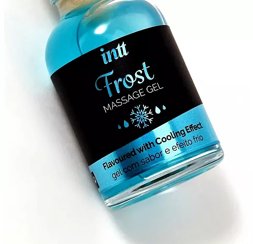 Съедобный массажный гель intt "Frost" со вкусом мяты и охлаждающим эффектом - 30 мл.