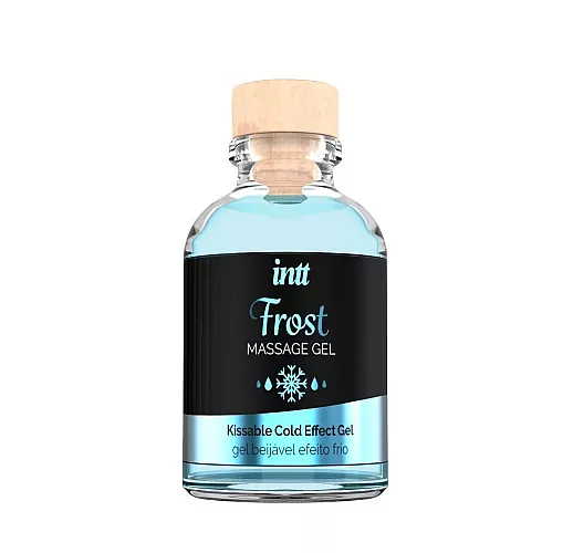 Съедобный массажный гель intt "Frost" со вкусом мяты и охлаждающим эффектом - 30 мл.
