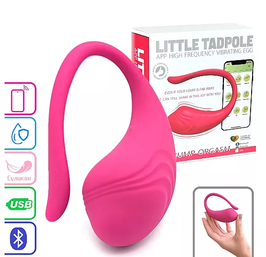 Интерактивное виброяйцо Secwell "Little Tadpol" с управлением со смартфона, IPX6, USB, Bluetooth/App