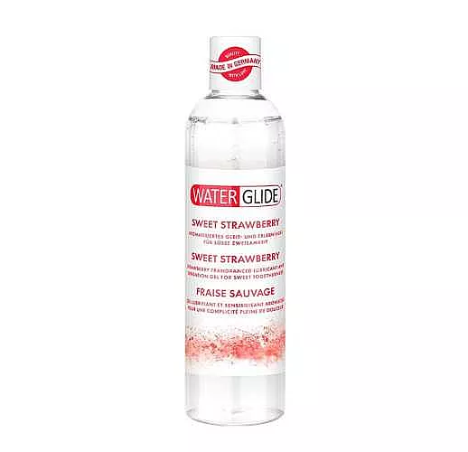 Лубрикант на водной основе с ароматом клубники SWEET STRAWBERRY - 300 мл.