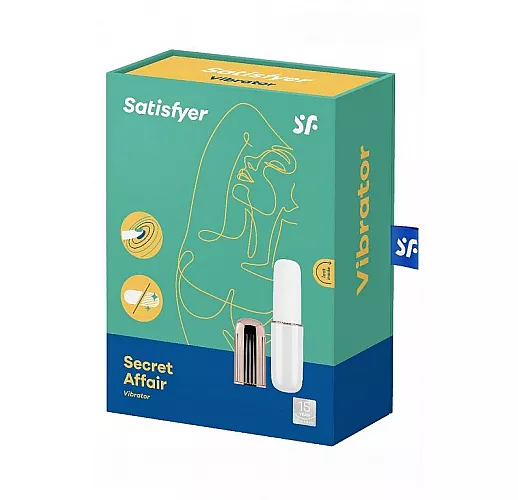Бело-золотистый вибратор Satisfyer Mini Secret Affair