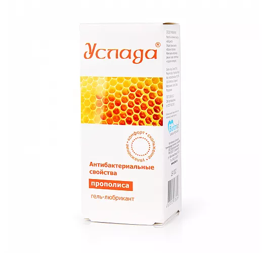 Гель-лубрикант "Услада с прополисом" для увлажнения, подавления зуда и воспаления - 30 гр.