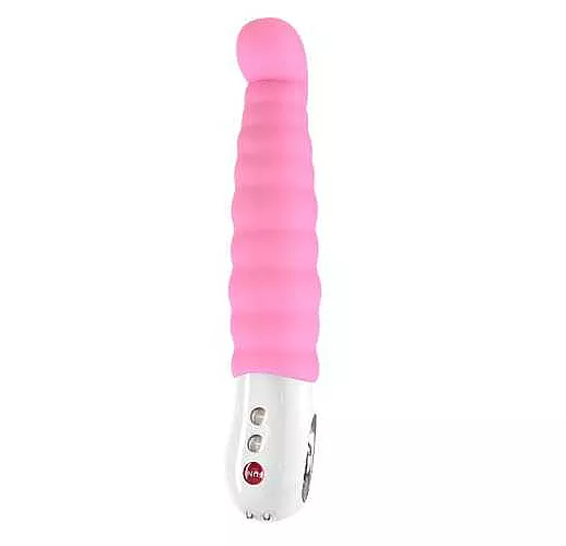 Водонепроницаемый нежно-розовый вибратор Patchy Paul G5 - 23 см.