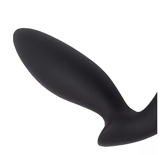 Универсальный чёрный вибромассажер простаты Sex Expert Vibe Pleasure из силикона - 8,5 см.