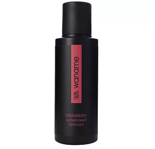 Лубрикант на водной основе с ароматом клубники WANAME Strawberry - 100 мл.