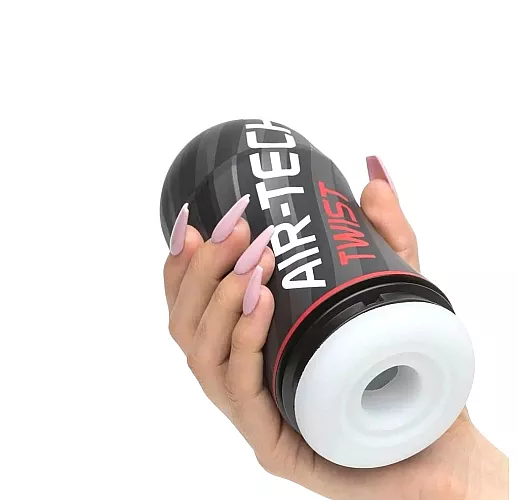 Большой мастурбатор Tenga "Air-Tech Twist Tickle" с упругим рельефом и регулируемой степенью сжатия