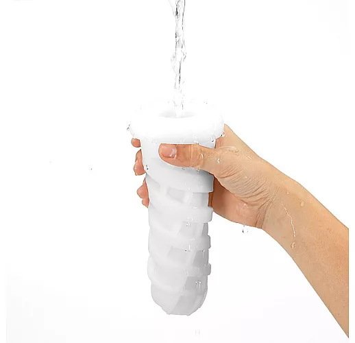 Большой мастурбатор Tenga "Air-Tech Twist Tickle" с упругим рельефом и регулируемой степенью сжатия