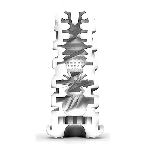 Большой мастурбатор Tenga "Air-Tech Twist Tickle" с упругим рельефом и регулируемой степенью сжатия