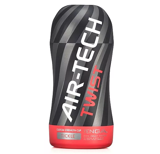 Большой мастурбатор Tenga "Air-Tech Twist Tickle" с упругим рельефом и регулируемой степенью сжатия