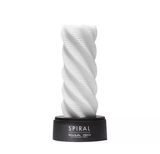 Белый 3D мастурбатор SPIRAL