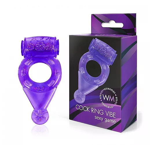 Фиолетовое эрекционное виброкольцо Ero-Vibe с "шипиками" для дополнительной стимуляции и "язычком" Фиолетовое эрекционное виброкольцо Ero-Vibe с "шипиками" для дополнительной стимуляции и "язычком"