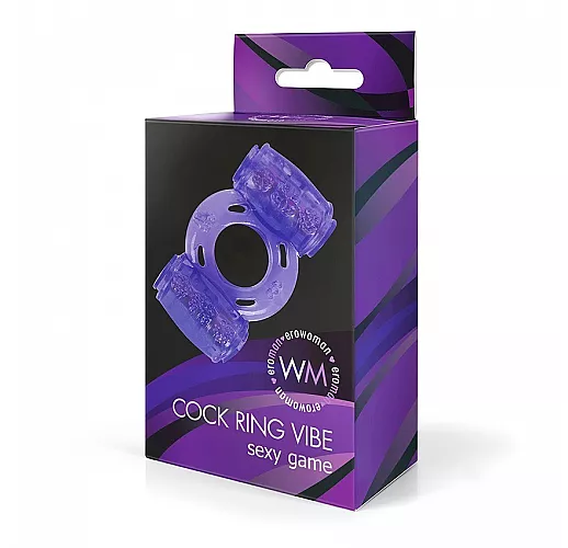 Фиолетовое эрекционное виброкольцо Ero-Vibe Dual с «шипиками» и двумя виброэлементами Фиолетовое эрекционное виброкольцо Ero-Vibe Dual с «шипиками» и двумя виброэлементами