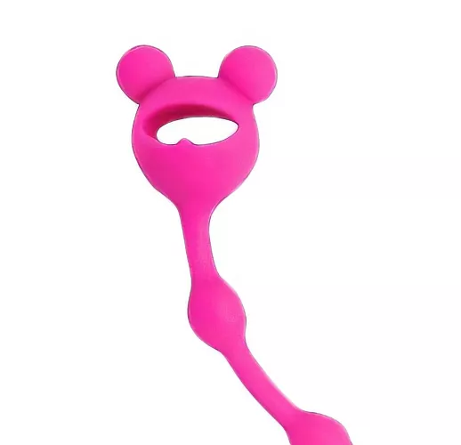 Розовая силиконовая анальная цепочка "Cosmo Dream" в форме классической анальной «ёлочки» - 23 см. Розовая силиконовая анальная цепочка "Cosmo Dream" в форме классической анальной «ёлочки» - 23 см.