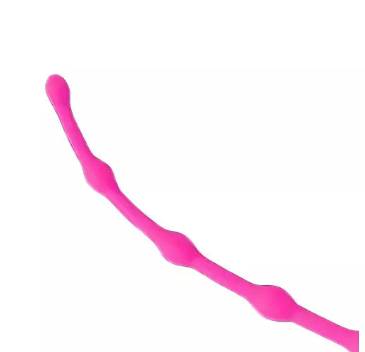 Розовая силиконовая анальная цепочка "Cosmo Dream" в форме классической анальной «ёлочки» - 23 см. Розовая силиконовая анальная цепочка "Cosmo Dream" в форме классической анальной «ёлочки» - 23 см.