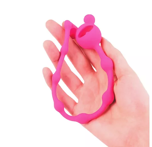 Розовая силиконовая анальная цепочка "Cosmo Dream" в форме классической анальной «ёлочки» - 23 см. Розовая силиконовая анальная цепочка "Cosmo Dream" в форме классической анальной «ёлочки» - 23 см.