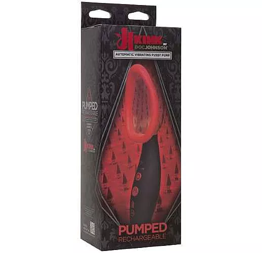 Автоматическая женская вибропомпа Kink Pumped Rechargeable Automatic Vibrating Pussy Pump