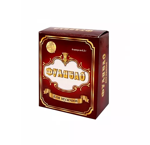 Мужские капсулы "Фулибао форте" для высококачественной эрекции и возбуждения - 6 кап. (0,3 гр.)